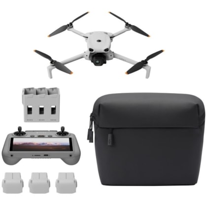 Drone DJI Lito X1 4K Fly More Combo Plus RC 2 - Cinza