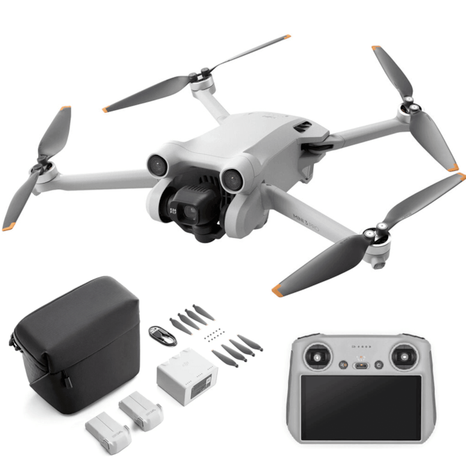 Drone DJI Mini 3 4K + controle DJI RC - GPS - Cinza Claro/Grafite-b1d8b6ae-e93a-495a-b4eb-7a8c99d0eb17