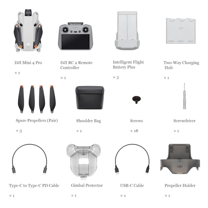 Drone Dji Mini 4 Pro FLY More Combo Plus (Dji RC 2) (GL)-eedd1615-5881-41f4-978d-d765ae0d9fc1