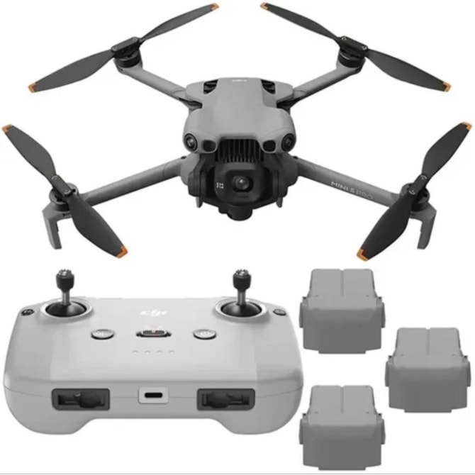 Drone Dji Mini 5 Pro FLY More Combo (Dji RC-N3) 4K com GPS - Cinza Claro-c355c41d-a9d8-4c74-849f-18a1e6fb8287