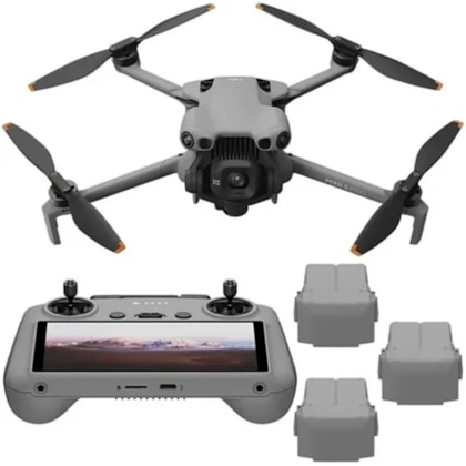 Drone Dji Mini 5 Pro FLY More Combo (Dji RC2) 4K com GPS - Cinza Claro