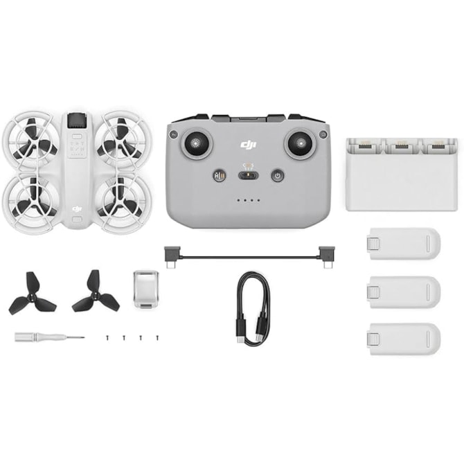 Drone Dji Neo FLY More Combo 4K - Wi-Fi/Bluetooth - com Controle - Cinza-29fb74b7-7aea-4bca-a2f2-292af7fd46b2