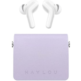 Fone de ouvido Bluetooth Haylou Lady Bag Roxo