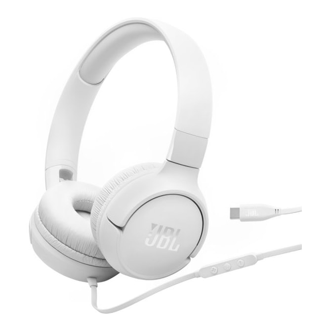 Fone de Ouvido JBL Tune 520C USB-C com Fio Microfone Embutido - Branco-3dd3ccec-b156-492e-9b08-f49286ad2a9c