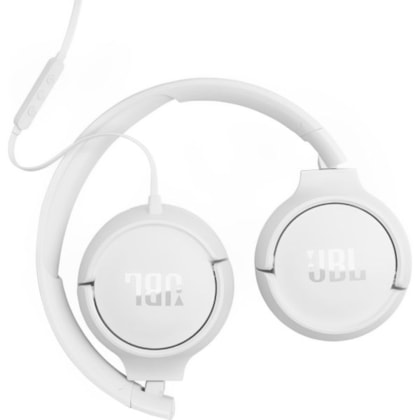 Fone de Ouvido JBL Tune 520C USB-C com Fio Microfone Embutido - Branco