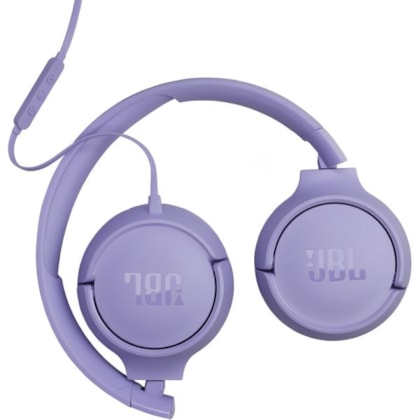 Fone de Ouvido JBL Tune 520C USB-C com Fio Microfone Embutido - Roxo