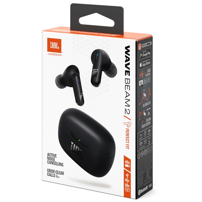 Fone de ouvido JBL Wave Beam 2 Bluetooth ANC  - Preto-39b746dd-859d-45de-afe7-673ecae57a60