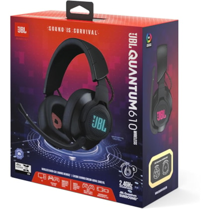 Fone Gamer Bluetooth JBL Quantum 610 Preto