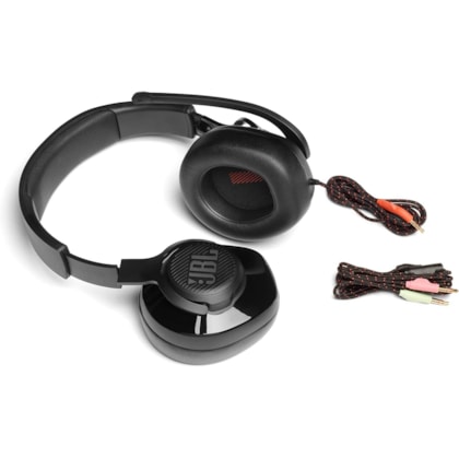 Fone Gamer com fio JBL Quantum 200 Preto