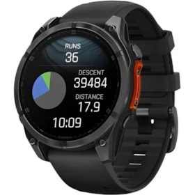 Garmin Smartwatch GPS Multibanda Tela 1.4 AMOLED 47mm Fenix 8 - Carbon Gray - Outlet