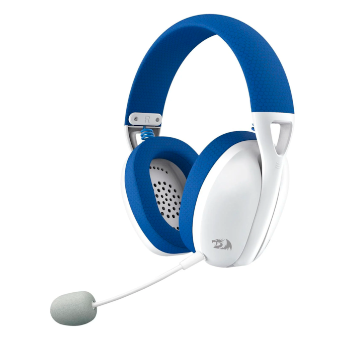 Headset Gamer Redragon Ire Pro H848 Sem Fio - Branco Azul-f5c9a555-1afb-4738-9786-06cbf4b987b9