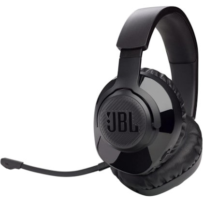 Headset JBL Quantum 350 Wireless Over-Ear Gaming com Microfone - Preto