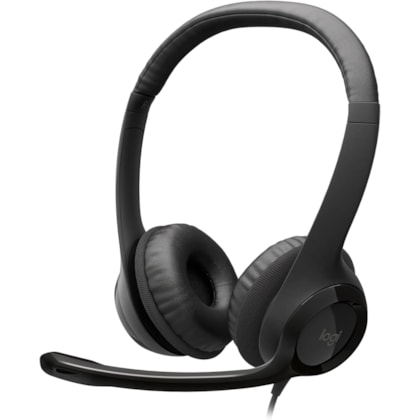 Headset Logitech H390 981-000014 USB - Preto