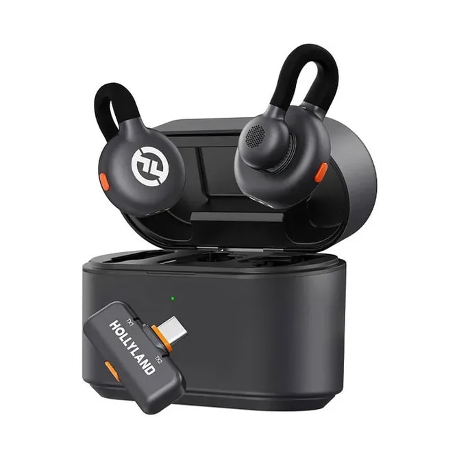 Hollyland Microfone Sem Fio Lapela 48kHz 24-bit 300m Cancelamento de Ruído Lark M2S - Preto - Outlet-b876d0ed-3eb1-4d93-b831-490c6f63e945