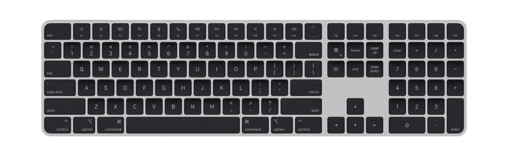 Magic Keyboard Apple a3119 com Touch Id e Teclado Numérico - Preto