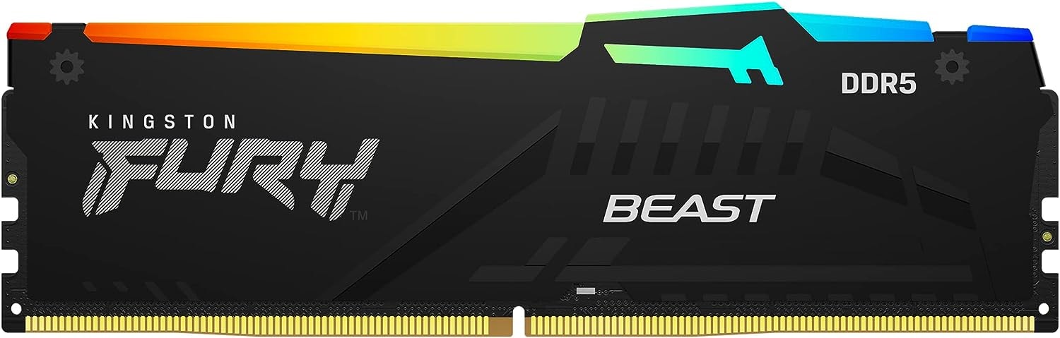 Memória RAM Kingston Fury Beast RGB 16GB DDR5 5600MHz CL40