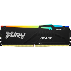 Memória RAM Kingston Fury Beast RGB 16GB DDR5 5600MHz CL40 KF556C40BBA-16
