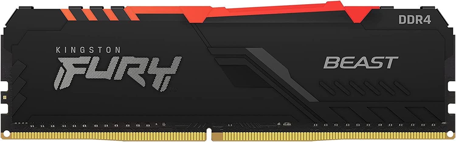 Memória RAM Kingston Fury Beast RGB 32GB 3200MHz DDR4 CL16