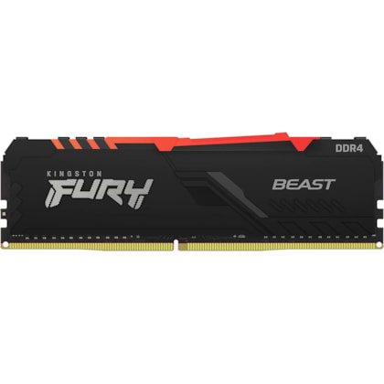 Memória RAM Kingston Fury Beast RGB 32GB 3200MHz DDR4 CL16 KF432C16BB2A/32