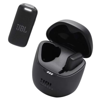  Microfone de Lapela JBL Quantum Stream Wireless USB-C - Preto