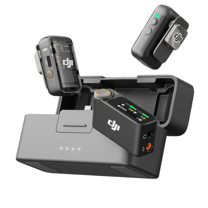 Microfone DJI Mic 2 (2 TX + 1 RX + Charging Case)-3acd1357-3d21-44c8-8892-7c8581c3fe4b