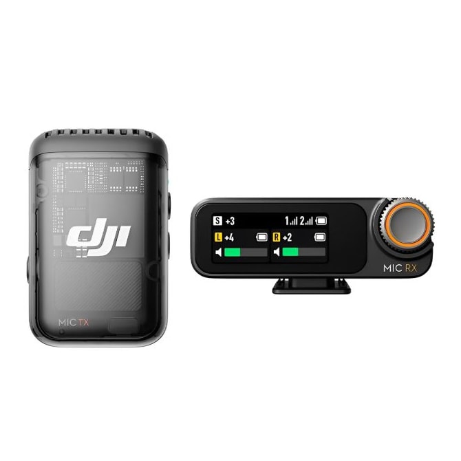 Microfone Sem Fio Dji Mic 2 (1 TX+1RX) - USB-C/Lightning - Bluetooth - Preto-c8687c01-06ca-4de9-b20d-0c0b69e0a040