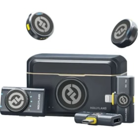 Microfone Sem Fio Hollyland Lark M2 Combo Lightning e Tipo C - Shine Charcoal