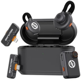 Microfone Sem Fio Hollyland Lark M2S Combo com USB-C/Lightning - Space Gray