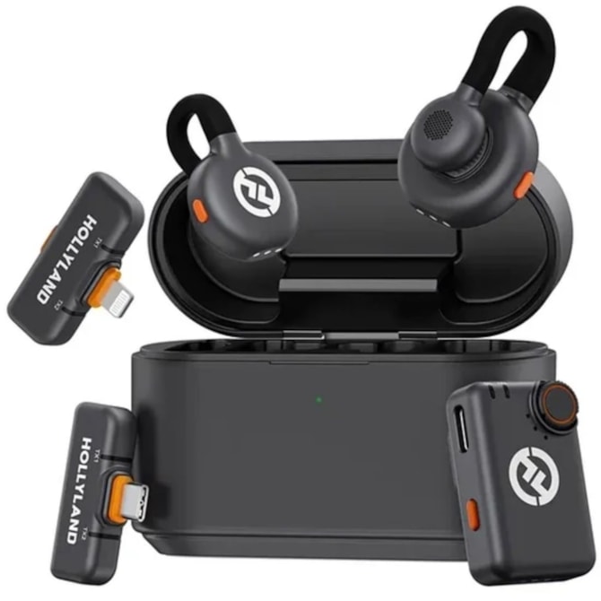 Microfone Sem Fio Hollyland Lark M2S Combo - Space Gray ( Outlet )-c00abb02-8fce-4c1f-8d07-4ae9ce70ecec