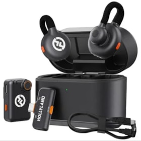 Microfone Sem Fio Hollyland Lark M2S Lavalier Combo