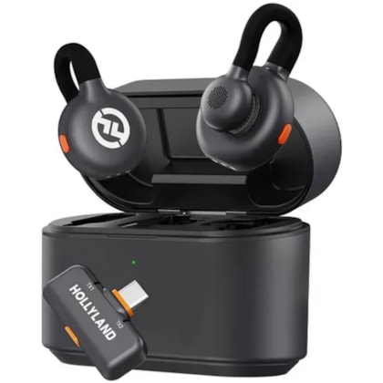 Microfone Sem Fio Hollyland Lark M2S Lavalier Duo USB-C