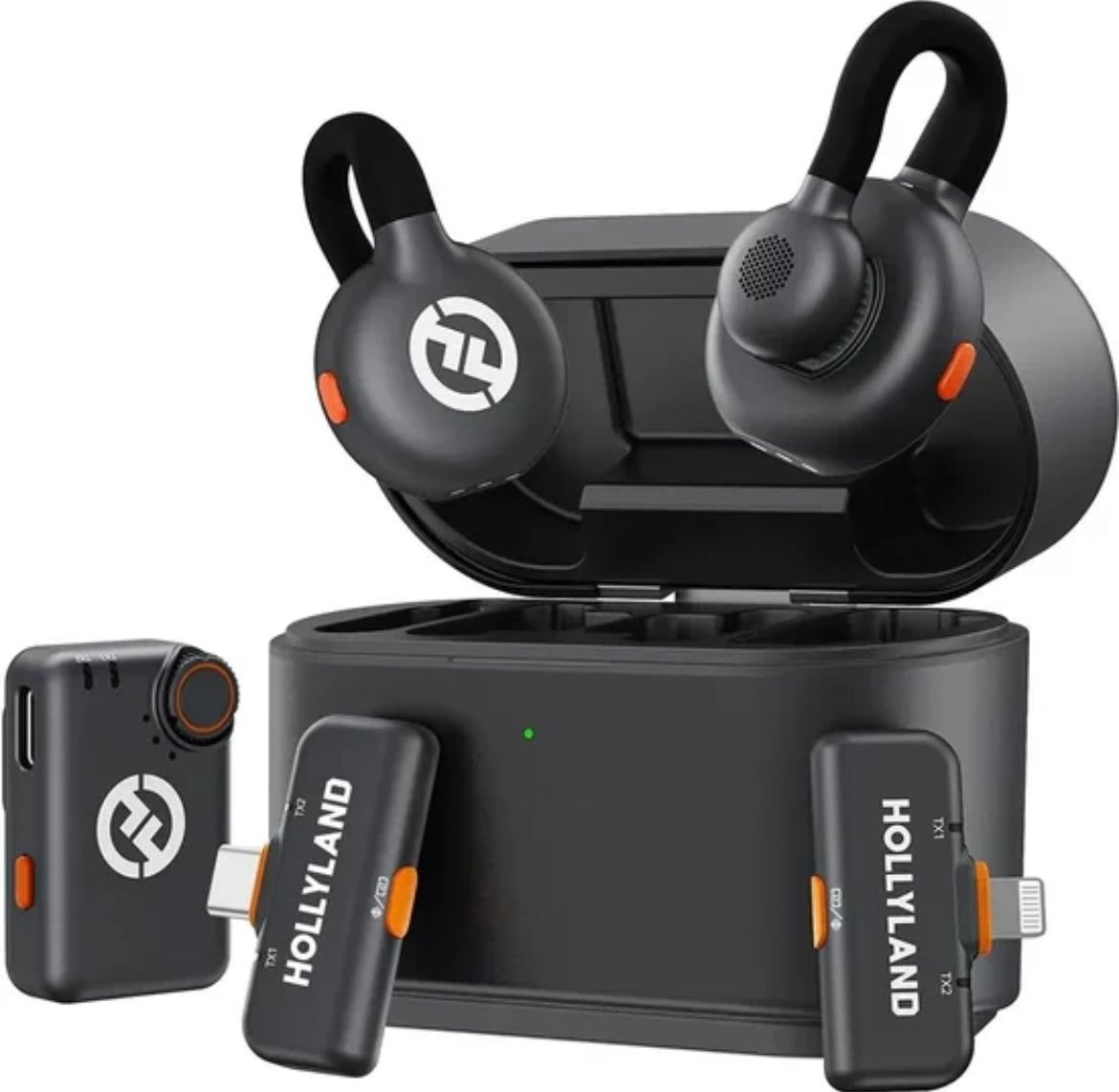 Microfone Sem Fio Hollyland Lark M2S Lavalier Ultimate Combo