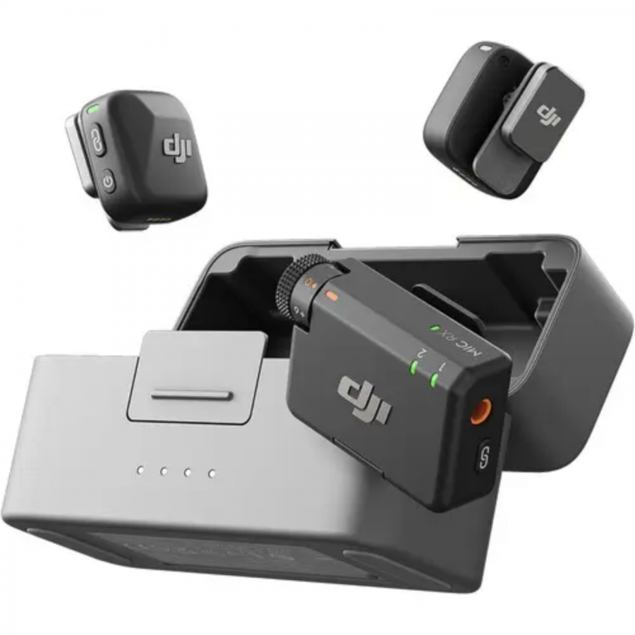 DJI Mic Mini (2TX + 1RX) ワイヤレスマイクセット Microfone Wireless Dji Mic Mini (2TX+1RX+Charge)