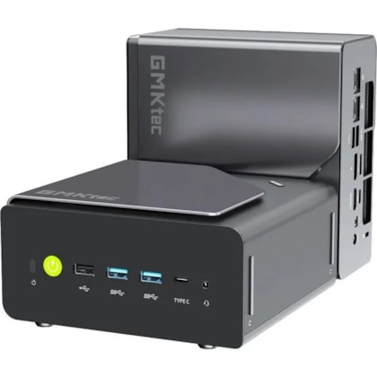 Mini PC GMKtec AMD Ryzen 7 H255 32GB DDR5 1TB SSD Windows 11 Pro K12 - Preto