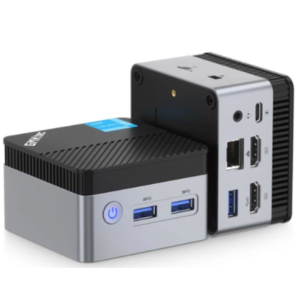 Mini PC GMKtec KB5 Intel Celeron 2.0GHz SSD 128GB/8GB Ram com Windows 11 - Preto