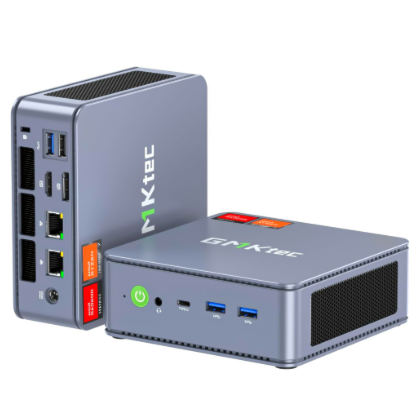 Mini PC GMKtec Nucbox K6 AMD Ryzen 7 3.8GHz SSD 1TB/16GB Ram com Windows 11 - Cinza