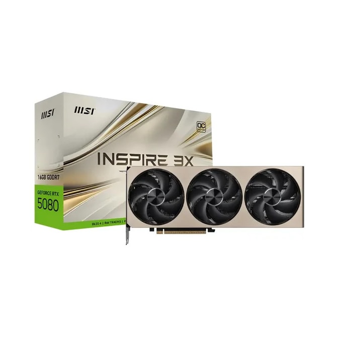 MSI Placa de Vídeo GeForce RTX 5080 Inspire 3X OC 16GB GDDR7 PCI-Express 5.0 G5080-16I3C - Preto-efec1b9b-75e7-4e23-b52b-7869b95caa8c
