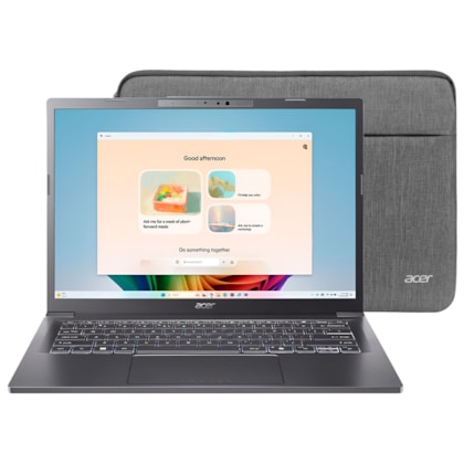 Notebook Acer Aspire 14 AI A14-52MT-701K Intel Core Ultra 7 258V Tela Touch WUXGA 14