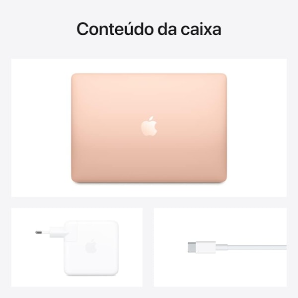 Notebook Apple MacBook Air 2020 M1 / Memória 8GB / SSD 256GB / 13.3