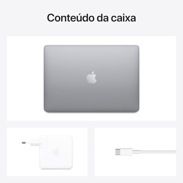 Notebook Apple MacBook Air 2020 M1 / Memória 8GB / SSD 256GB / 13.3