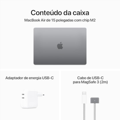 Notebook Apple MacBook Air 2023 Apple M2 / Memória 8GB / SSD 512GB / 15.3