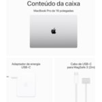 Notebook Apple MacBook Pro 2023 Apple M3 Pro / Memória 18GB / SSD 512GB / 16.2