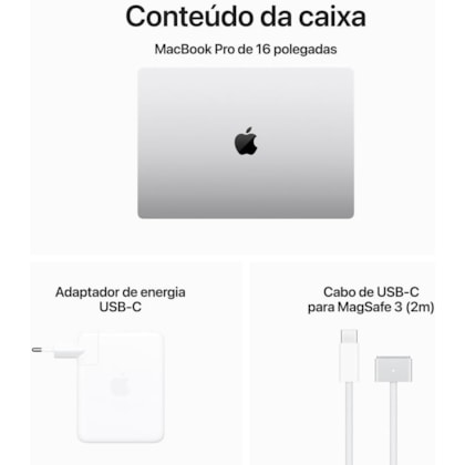 Notebook Apple MacBook Pro 2023 Apple M3 Pro / Memória 18GB / SSD 512GB / 16.2