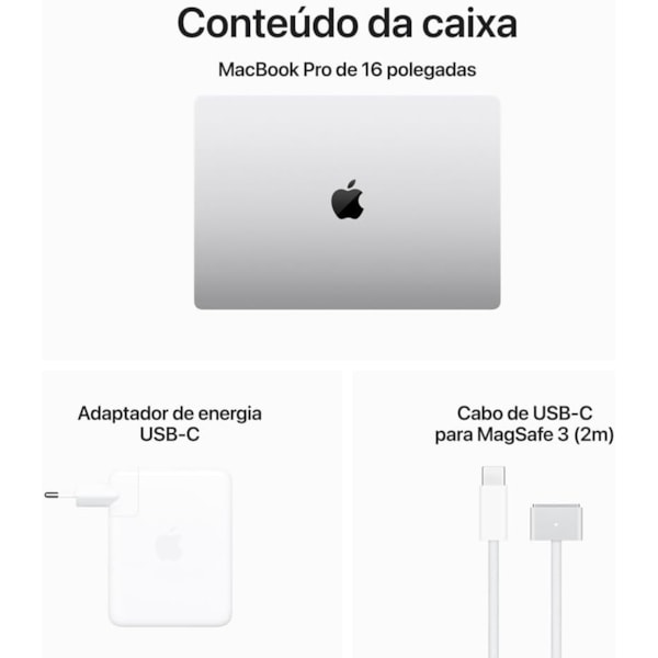 Notebook Apple MacBook Pro 2023 Apple M3 Pro / Memória 18GB / SSD 512GB / 16.2