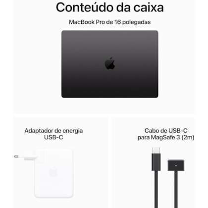 Notebook Apple MacBook Pro 2023 Apple M3 Pro / Memória 36GB / SSD 512GB / 16.2