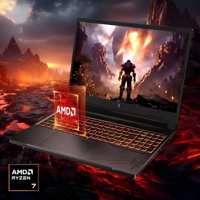 Notebook Gamer Acer Nitro V 16 ANV16-41-R5K2 AMD Ryzen 7 3.8GHz / Memória 16GB / SSD 1TB / 16