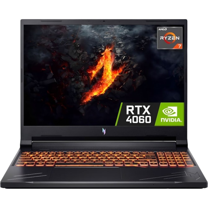Notebook Gamer Acer Nitro V 16 ANV16-41-R5K2 AMD Ryzen 7 3.8GHz / Memória 16GB / SSD 1TB / 16
