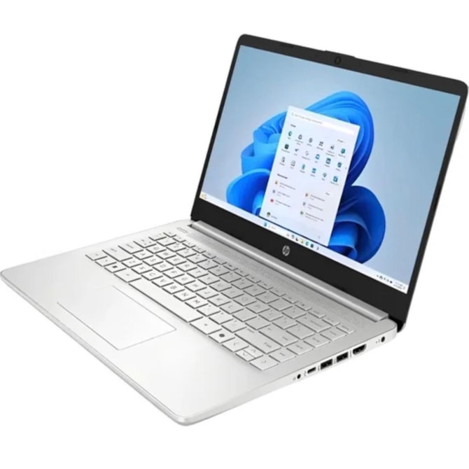 Notebook HP 14-DQ6011DX Intel Celeron N150 Tela HD 128GB UFS 4RAM 14