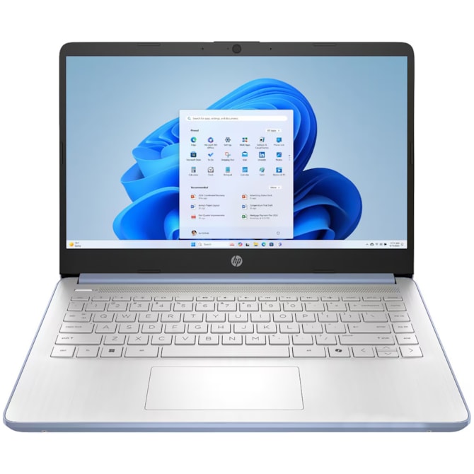 Notebook HP 14-DQ6102DX Intel Celeron N150 4GB Ram 128GB Ufs 14.0