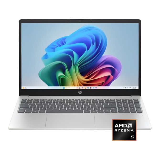 Notebook HP Omnibook 3 15 AMD Ryzen AI 5 330 16GB 512GB SSD 15.6 FHD Touch 15-FN0105DX - Prata Glacial-a4726e0c-a679-4ca6-befe-08d8a1b05567